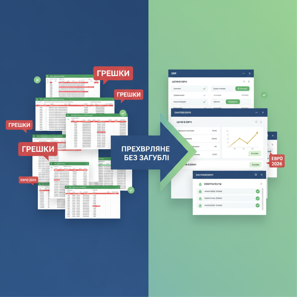 Преход от Excel към ERP: Българските фирми и предизвикателството "Евро 2026"