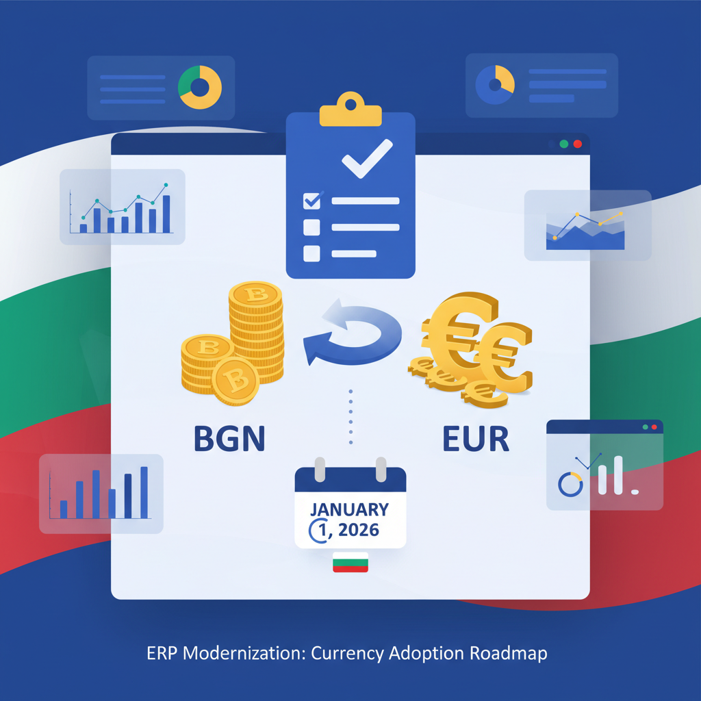 Подготовка на ERP системите за въвеждане на еврото в България: Вашият чеклист за 1 януари 2026 г.