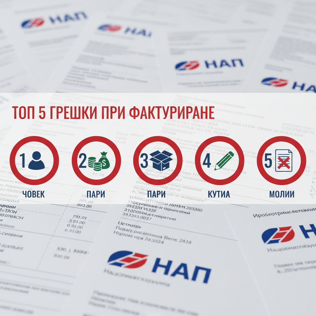 Топ 5 често срещани грешки при фактуриране, които струват пари на малкия бизнес