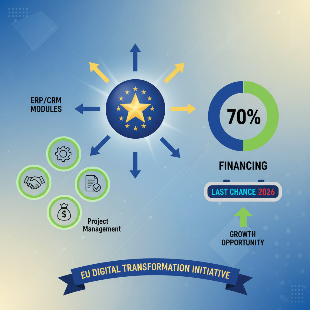 Последната Златна Възможност: Как да Получите EU Финансиране за ERP и Дигитализация на Вашия Бизнес през 2026